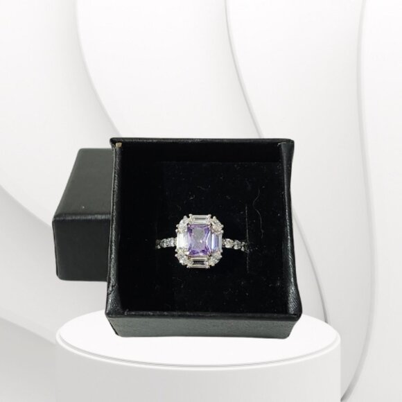 BP STERLING CLUB LAVANDER CUBIC ZIRCONIA RING (Various Size) - Picture 7 of 9